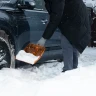 Лопата для уборки снега, поликарбонат, 270х360х840 мм, стальной черенок, усиленная СИБРТЕХ 61673 — фото 10