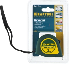 Рулетка, 3 м х 16 мм, KRAFTOOL Grand 34022-03-16