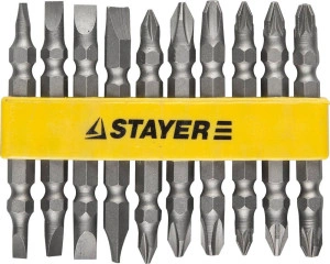 Набор двусторонних бит, 10 шт, STAYER 2605-H10_z01