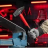 Молоток слесарный optimal, 1000 г, фибергласовая обрезиненная рукоятка, квадратный боек Matrix 10383 — фото 9