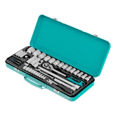 Набор торцевых головок с трещоткой, 1/2" и 1/4", 68 предметов Stels 13576