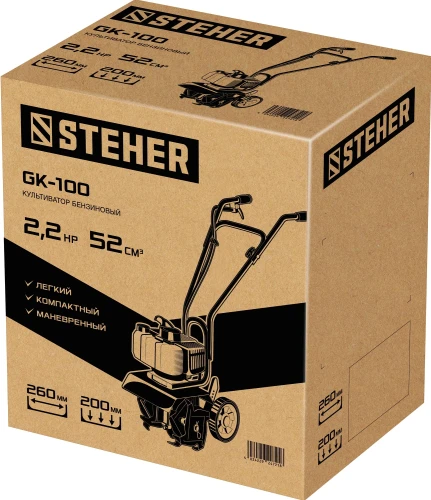 Бензиновый культиватор, 2.2 л.с., STEHER GK-100 — фото 2