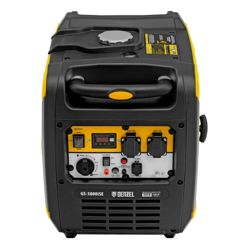 Генератор инверторный GS-3800iSE, 3,8 кВт, 230 В, закрытый корпус,электростартер Denzel 94711 — фото 6