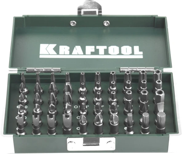 Набор кованых торсионных бит, 50 шт, KRAFTOOL X-Drive 26065-H50 — фото 2