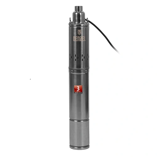 Скважинный насос DWS-4-150, винтовой, диаметр 4", 1300 Вт, 2000 л/ч, напор 150 м Denzel 97254 — фото 1