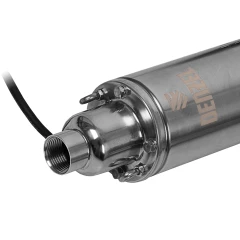 Скважинный насос DWS-4-150, винтовой, диаметр 4", 1300 Вт, 2000 л/ч, напор 150 м Denzel 97254