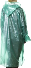 Плащ-дождевик, зеленый, S-XL, 50 микрон, STAYER полиэтилен 11610