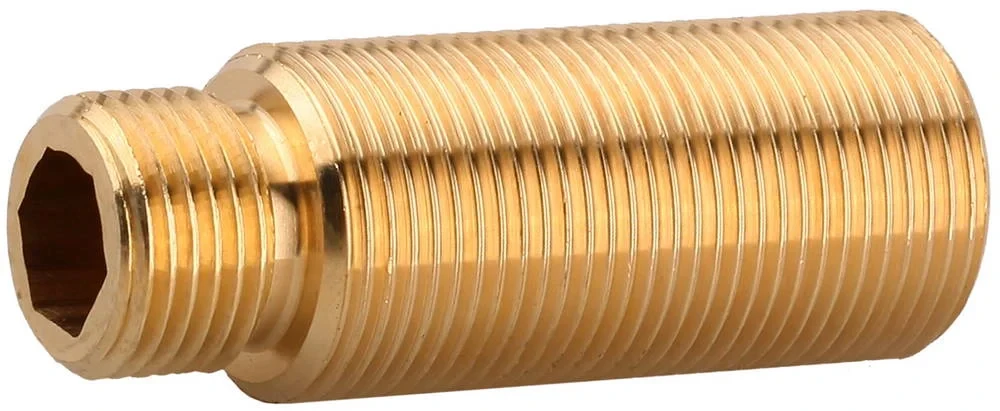 Внешн. резьба-внешн/внутр. резьба 1/2"- 3/4" / 1/2", 51 мм соединительная проходная муфта с накидными гайками, ЗУБР ШиреФит 51590-051-1/2 — фото 1