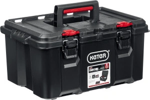 Пластиковый ящик с крышкой, 525 х 345 х 260 мм, (21"), KETER STACKNROLL 38398