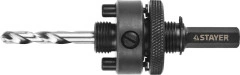 5 мм) державка для биметаллических коронок 32-160 мм, STAYER HEX 3/8" (9 29548