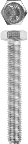 Болт, кл. пр. 5.8, M10 х 80 мм, цинк, 5 кг, ЗУБР ГОСТ 7798-70 303080-10-080 — фото 1
