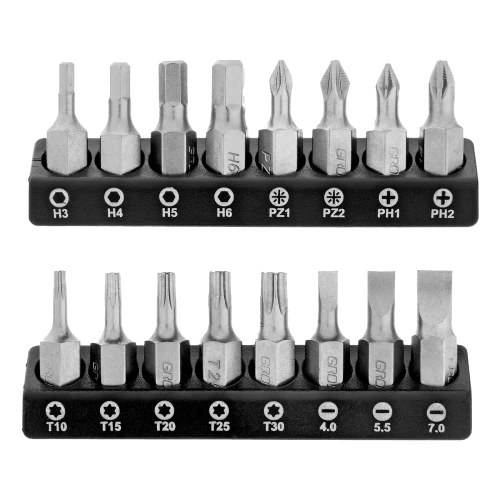 Набор торцевых головок, трещотка 120 зубьев, 1/2",3/8”, CrV, 36 предметов Gross 14145 — фото 9