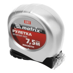 Рулетка Magnetic,7,5 м х 25 мм,магнитный зацеп Matrix 31012
