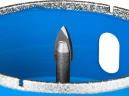 Алмазная коронка, d 68 мм, (центр. сверло, трехгр. хвост, Р60), ЗУБР АГК 29850-68 — фото 8