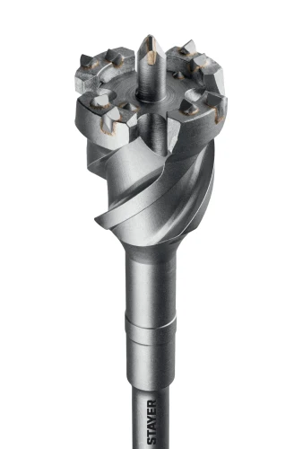 SDS-max проломной бур, HERCULES-4Х d 80 х 500/600 мм, STAYER 29319-80-600 — фото 1