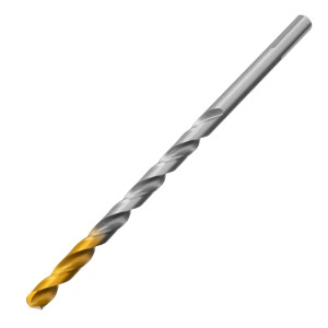 Сверло спиральное по металлу 7,0 х 156 мм, Р6М5, Golden Tip, удлиненное Denzel 718258