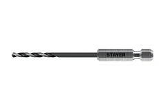 НЕХ-1/4", d 2.5 х 79 мм, сверло по металлу для винтовёртов и шуруповертов IMPACT READY STAYER 29603-2.5