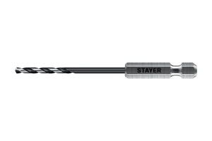 НЕХ-1/4", d 2.5 х 79 мм, сверло по металлу для винтовёртов и шуруповертов IMPACT READY STAYER 29603-2.5