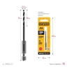 НЕХ-1/4", d 2.5 х 79 мм, сверло по металлу для винтовёртов и шуруповертов IMPACT READY STAYER 29603-2.5 — фото 8