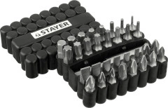 Набор бит с магнитным адаптером, 33 шт, STAYER 26085-H33