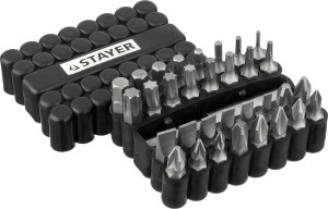Набор бит с магнитным адаптером, 33 шт, STAYER 26085-H33