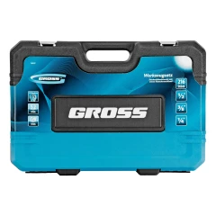 Набор инструментов, 1/2", 3/8", 1/4", CrV, 120 зубьев, 216 предметов Gross 14157