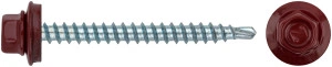 Шурупы кровельные со сверлом 4.8 х 50 RAL 3011 красный 100 шт. Фасовка XВАТ 23541-0