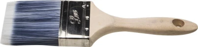 Плоская кисть, 63 мм, 2.5", искусственная щетина, деревянная ручка, для воднодисперсионных и акриловых ЛКМ, STAYER AQUA-LUX 01055-063 — фото 1