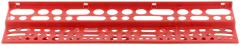 Полка для инструмента пластиковая красная, 96 отверстий, 610х150 мм FIT 65706