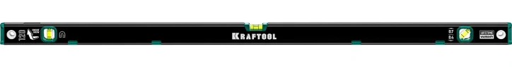 Магнитный уровень, 1200 мм, усиленный профиль, с зеркальным глазком, KRAFTOOL 34785-120 — фото 2