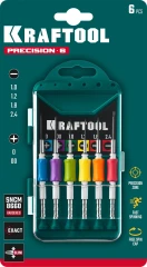 Отвертка для точных работ, 6 предм., KRAFTOOL Precision-6 25679