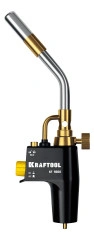 Газовая горелка Blue Fire, с пьезоподжигом на баллон турбо нагрев + 30% 2000°C, KRAFTOOL KF-9000 55510