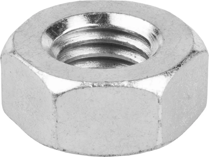 Шестигранная гайка, кл. пр. 6, M10, цинк, 5 кг, ЗУБР ГОСТ ISO 4032-2014 303550-10 — фото 1