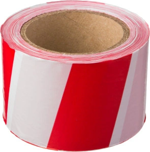 Сигнальная лента, 75 мм, 150 м, красно-белая, STAYER MAXTape 12241-75-150
