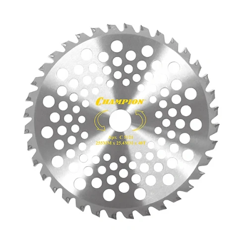 Нож с зубцами из твердого сплава Anti-kick 40/255/25,4(SRM-330ES/SRM-350ES,4605,T433,T523,T437,T517) Champion C5121 — фото 1