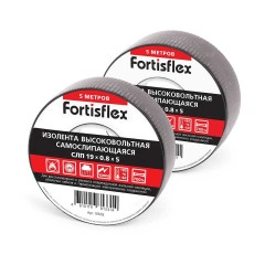 Изолента самослипающаяся (черн) СЛП 19х0.8х5 Fortisflex 91603