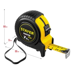 Рулетка, 7.5 м х 25 мм, STAYER 34025-07_z01