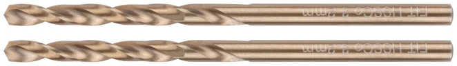 Сверла по металлу HSS с добавкой кобальта 5% в блистере 3,2х65 мм (2 шт.) FIT 34432 — фото 1
