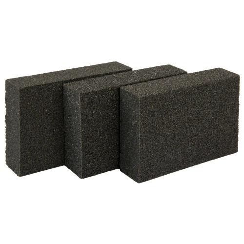 Губка для шлифования, 100 х 70 х 25 мм, средняя жестк, 3 шт, P 60/80, P 60/100, P 80/120 Matrix 75710 — фото 2