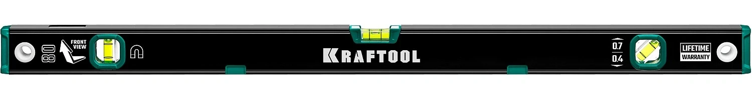 Магнитный уровень, 800 мм, усиленный профиль, с зеркальным глазком KRAFTOOL 34785-80 — фото 2