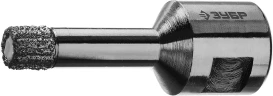 Вакуумная алмазная коронка, d 10 мм, (М14, 15 мм кромка), ЗУБР АВК 29865-10-M14 — фото 1