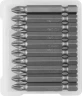 Кованые биты, 10 шт, PZ2, 50 мм, ЗУБР 26003-2-50-10 — фото 1