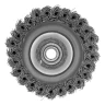 Щетка для УШМ Heavy Duty, 100 мм, М14, "чашка", крученая проволока 0.5 мм Matrix 74672 — фото 4