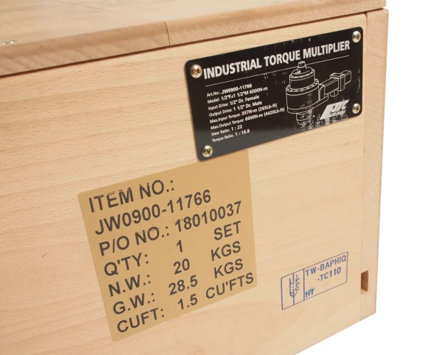 Мультипликатор 1/2"F x 1 1/2"M для усиления крутящего момента до 6000Нм JTC-JW0900-11766 — фото 3