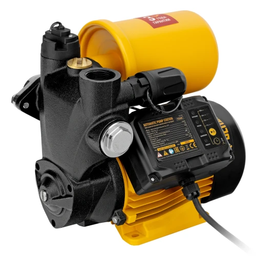 Насосная станция PS500C, 500 Вт, напор 35 м, 2200 л/ч, ресивер 2 л, блок управления Denzel 97249 — фото 1