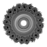 Щетка для УШМ Heavy Duty, 80 мм, М14, "чашка", крученая проволока 0.5 мм Matrix 74670 — фото 4
