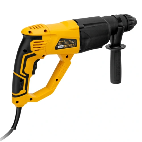 Перфоратор электрический RH-1050-26, SDS-plus, 1050 Вт, 3.2 Дж, 3 плюс 1 режим Denzel 26608 — фото 4