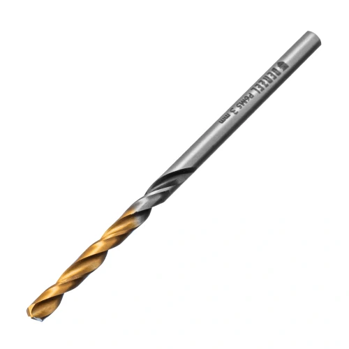 Сверло спиральное по металлу 3 x 61мм, Р6М5, Golden Tip, многогранная заточка, 2шт. Denzel 718268 — фото 2