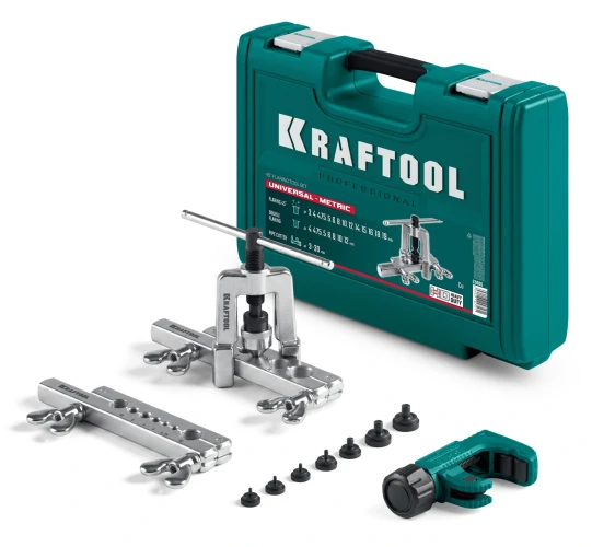 Набор для развальцовки и резки, Universal-METRIC 3 - 19 мм, KRAFTOOL 23605 — фото 1
