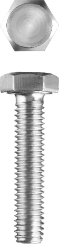 Болт, кл. пр. 5.8, M20 х 80 мм, цинк, 5 кг, ЗУБР ГОСТ 7798-70 303080-20-080 — фото 1